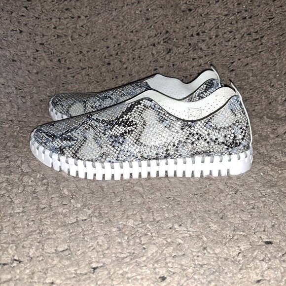 ILSE JACOBSEN-Tulip-Snakeprint Vegan Leather/Leather Insole-Sz 40-9.5-Excellent - Picture 2 of 8